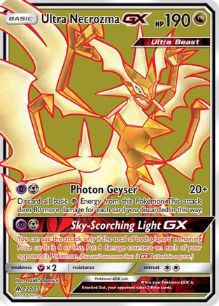 Ultra Necrozma GX (Full Art) 127 - Holofoil SM Forbidden Light