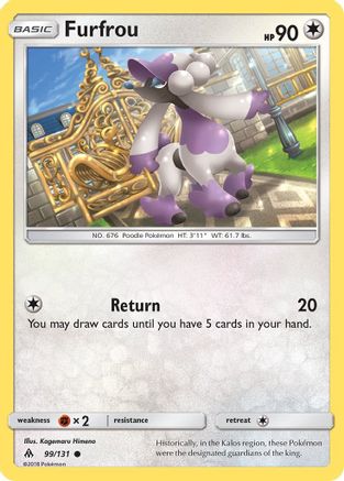 Furfrou 099 - Reverse Holofoil SM Forbidden Light