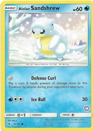 Alolan Sandshrew (14) 019 SM Trainer Kit Alolan Sandslash & Alolan Ninetales