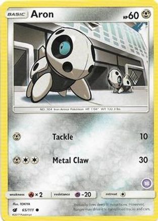 Aron (18) 065 SM Trainer Kit Alolan Sandslash & Alolan Ninetales