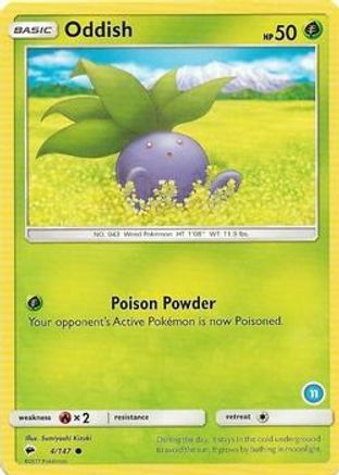 Oddish (11) 004 SM Trainer Kit Alolan Sandslash & Alolan Ninetales