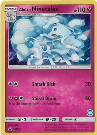 Alolan Ninetales (30) SM128 - Holofoil SM Trainer Kit Alolan Sandslash & Alolan Ninetales