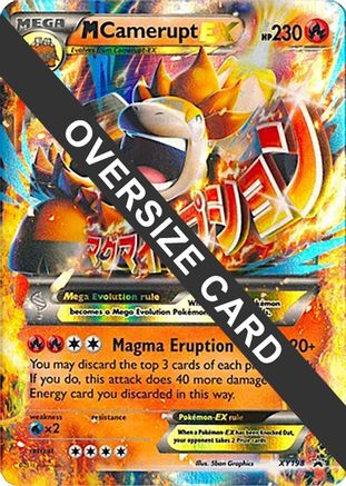 M Camerupt EX XY198 - Holofoil Jumbo Cards