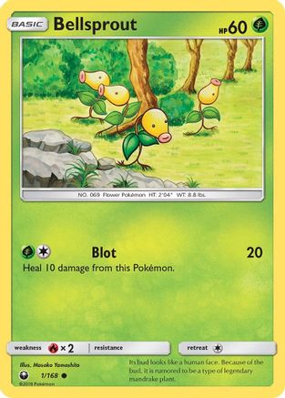 Bellsprout 001/168 SM Celestial Storm