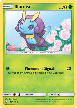 Illumise 018 - Reverse Holofoil SM Celestial Storm