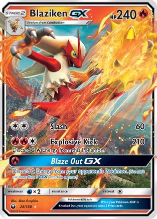 Blaziken GX 028/168 - Holofoil SM Celestial Storm