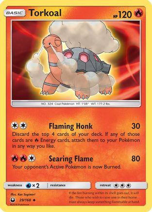 Torkoal 029 - Reverse Holofoil SM Celestial Storm