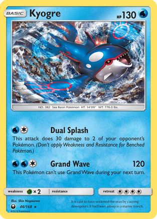 Kyogre 046 - Reverse Holofoil SM Celestial Storm