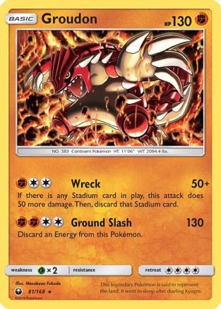 Groudon 081/168 - Holofoil SM Celestial Storm