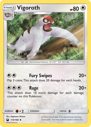 Vigoroth 114 SM Celestial Storm