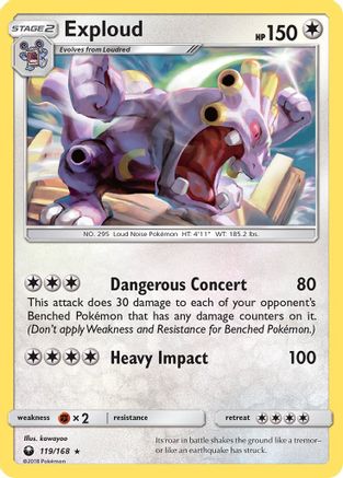 Exploud 119 - Reverse Holofoil SM Celestial Storm
