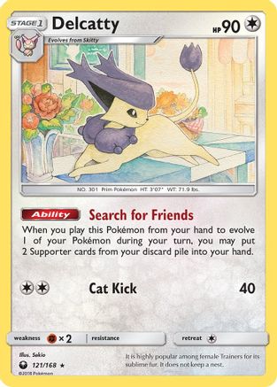 Delcatty 121 - Reverse Holofoil SM Celestial Storm