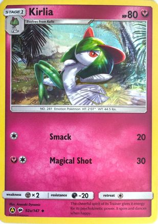 Kirlia 92a/147 - Holofoil Alternate Art Promos