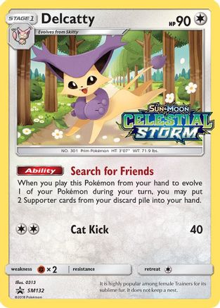 Delcatty (Prerelease) SM132 - Holofoil SM Promos