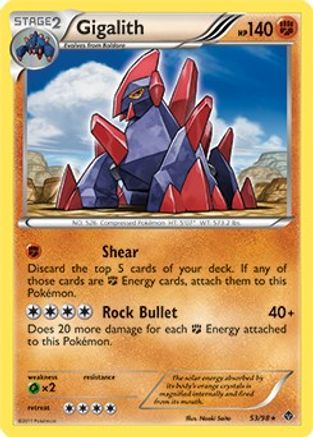 Gigalith (Cracked Ice Holo) 053/98 - Holofoil Blister Exclusives