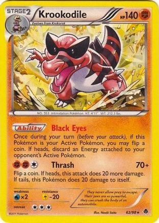 Krookodile (BW Emerging Powers) 062/098 - Holofoil Deck Exclusives