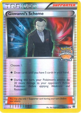 Giovanni's Scheme (Regional Championships) 138/162 - Reverse Holofoil League & Championship Cards
