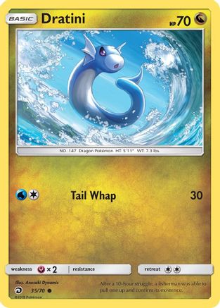 Dratini (35) (35) 035/70 - Reverse Holofoil Dragon Majesty
