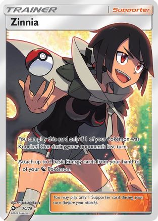 Zinnia (Full Art) 070 - Holofoil Dragon Majesty