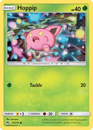 Hoppip (12) (12) 012/214 - Reverse Holofoil SM Lost Thunder