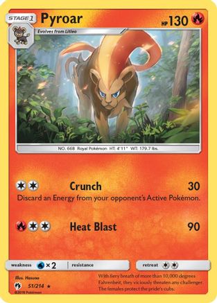 Pyroar 051 SM Lost Thunder