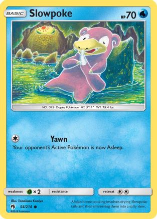 Slowpoke 054/214 - Reverse Holofoil SM Lost Thunder