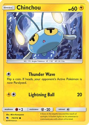 Chinchou 073 - Reverse Holofoil SM Lost Thunder