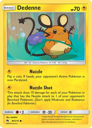 Dedenne (84) (84) 084/214 SM Lost Thunder