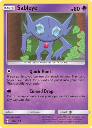 Sableye 096/214 SM Lost Thunder
