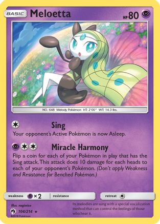 Meloetta 104/214 SM Lost Thunder