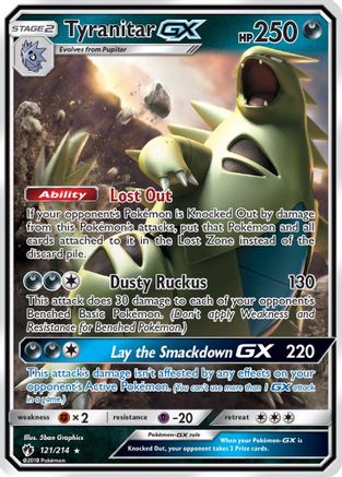 Tyranitar GX 121/214 - Holofoil SM Lost Thunder