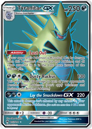 Tyranitar GX (Full Art) 203 - Holofoil SM Lost Thunder