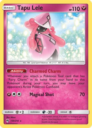 Tapu Lele 150 - Reverse Holofoil SM Lost Thunder