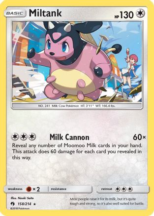 Miltank 158 - Reverse Holofoil SM Lost Thunder