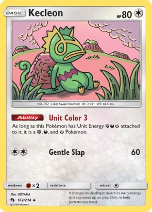 Kecleon (162) (162) 162/214 - Reverse Holofoil SM Lost Thunder