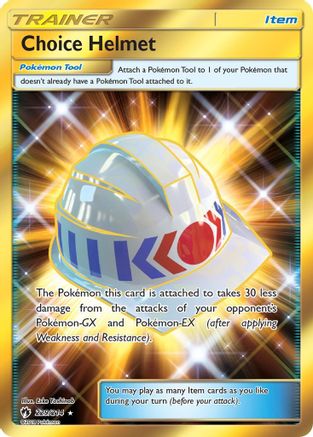 Choice Helmet (Secret) 229 - Holofoil SM Lost Thunder