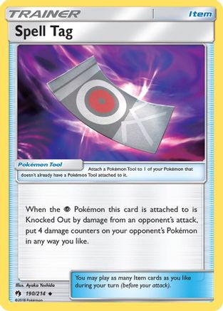 Spell Tag 190/214 - Reverse Holofoil SM Lost Thunder