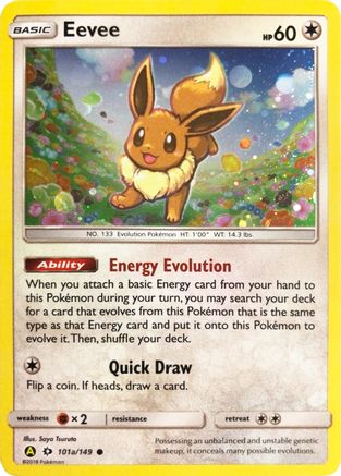 Eevee 101a/149 - Holofoil Alternate Art Promos