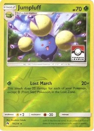 Jumpluff (Pokemon League) 014/214 - Reverse Holofoil League & Championship Cards