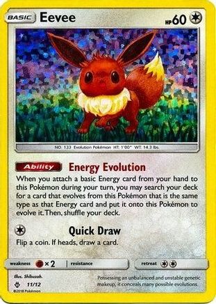 Eevee 011/012 - Holofoil McDonalds Promos 2018