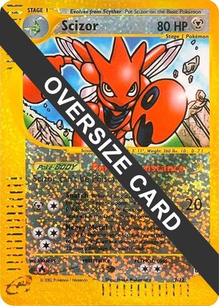 Scizor 007/12 - Reverse Holofoil Jumbo Cards