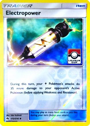 Electropower (League Cup) 172/214 - Reverse Holofoil League & Championship Cards