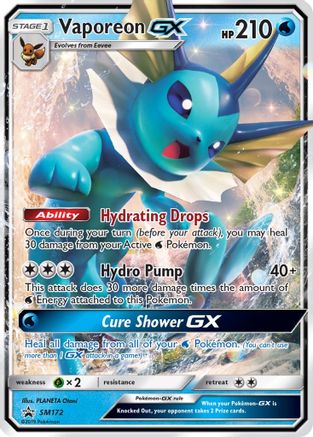 Vaporeon GX SM172 - Holofoil SM Promos
