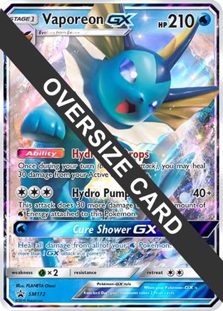 Vaporeon GX SM172 - Holofoil Jumbo Cards