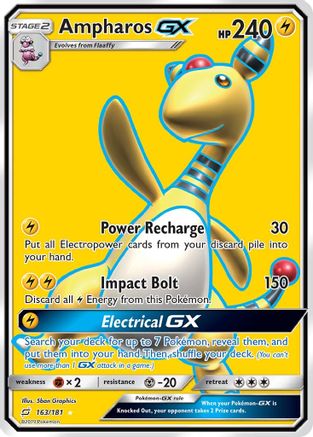 Ampharos GX (Full Art) 163 - Holofoil SM Team Up