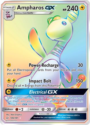 Ampharos GX (Secret) 185 - Holofoil SM Team Up