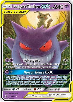 Gengar & Mimikyu GX 053/181 - Holofoil SM Team Up