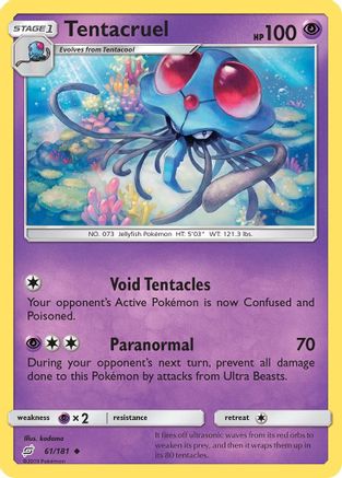 Tentacruel 061 - Reverse Holofoil SM Team Up