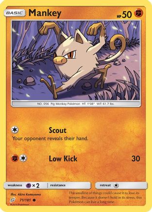 Mankey 071/181 SM Team Up