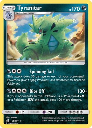 Tyranitar 085/181 - Reverse Holofoil SM Team Up